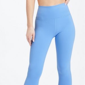 Fabletics Light Blue High-Waisted 7/8 Legging XS